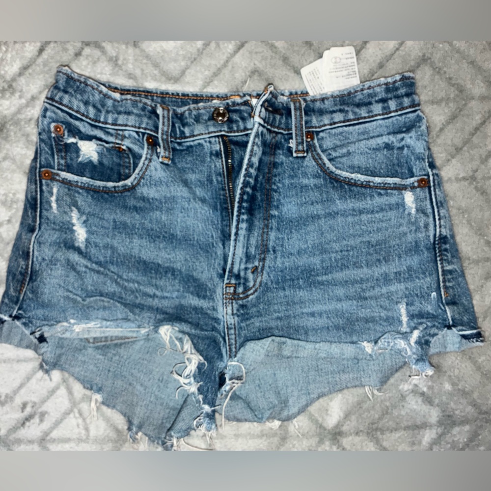 Abercrombie & Fitch Blue Distressed Denim Jeans